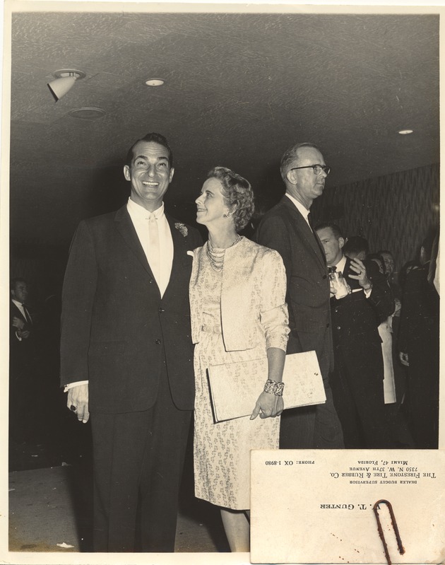 Portait of a man and woman at a formal event - Recto Photograph